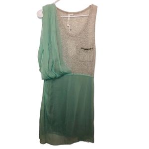 10$SALE$ Aryn K. Midi Draped Chiffon Dress